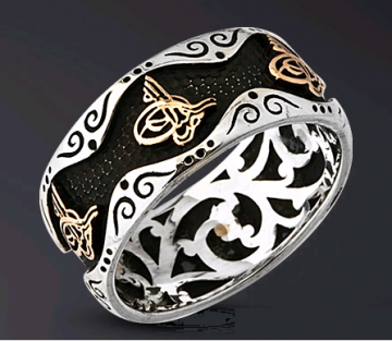 Osmanlı Tuğralı gümüş yüzük