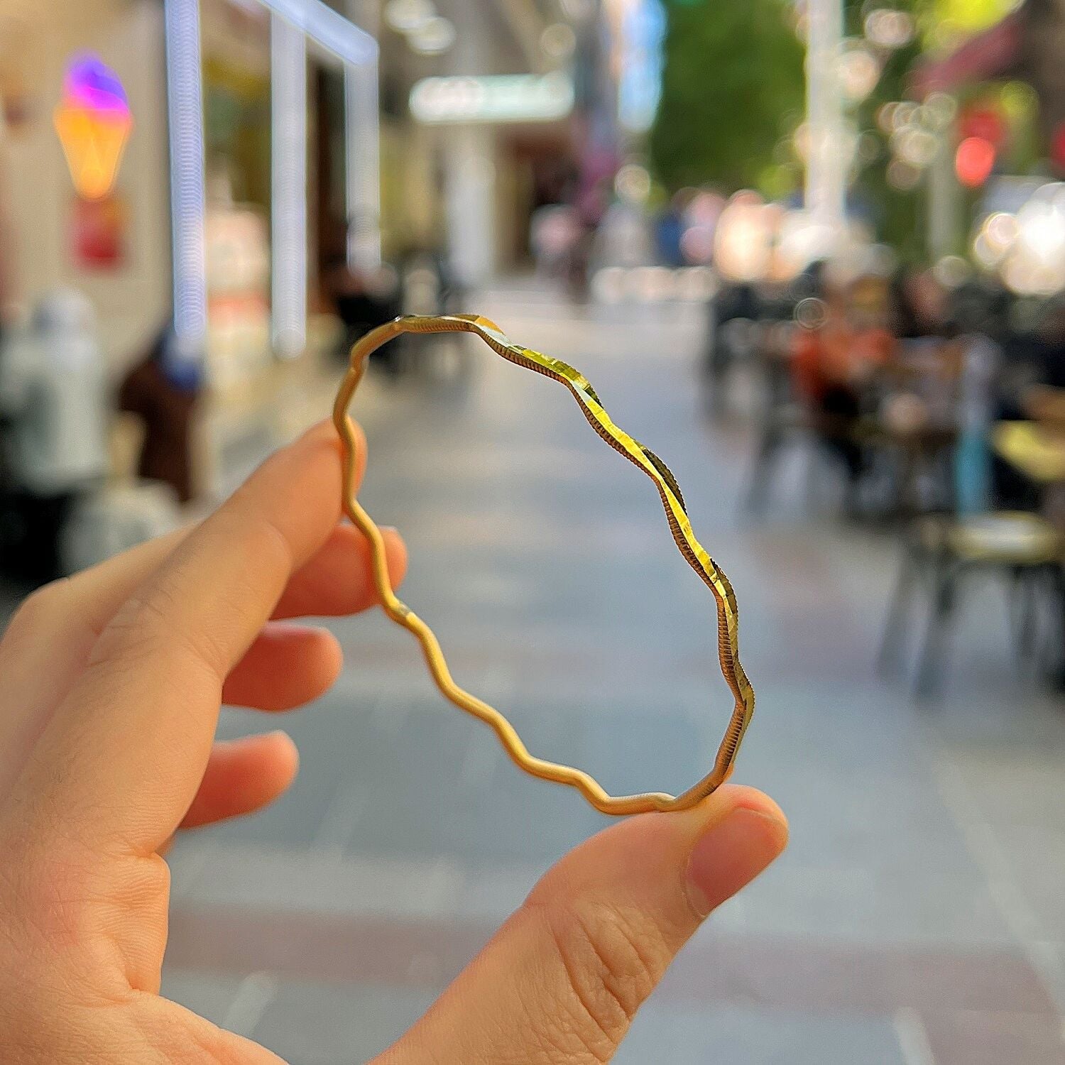 Gümüş zikzaklı ajda ray model bilezik el6532d1