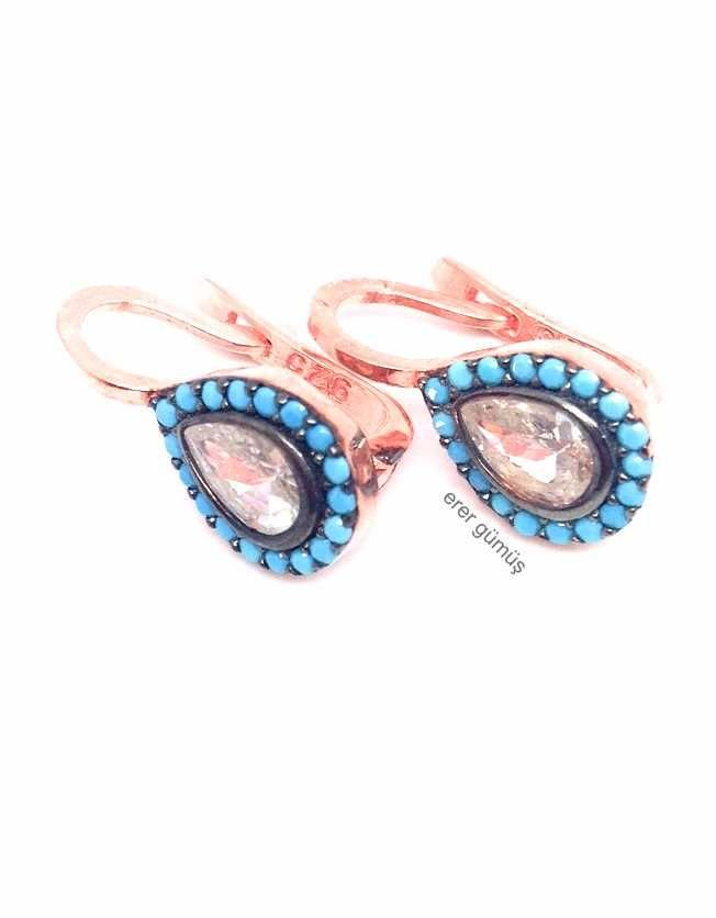 damla model nano taşlı küpe hr0201