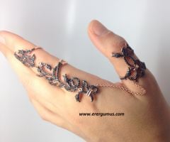 Gümüş İşaret baş parmak yüzüğü