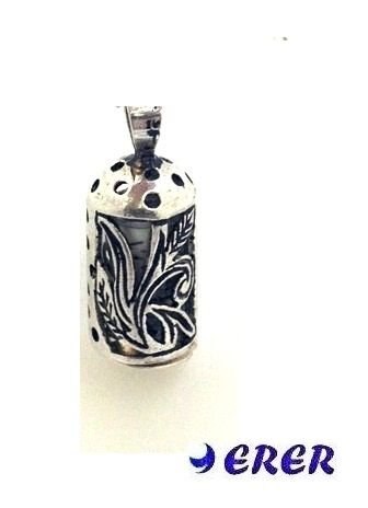 Gümüş çevşen dualı kolye ucu