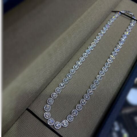 Gümüş su yolu kolye