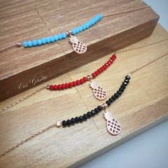 Gümüş ananaslı halhal sh6523
