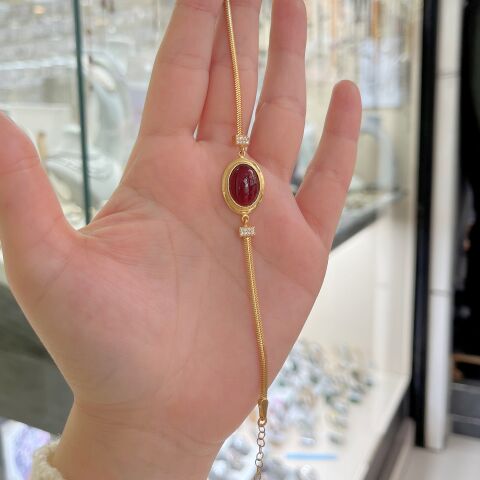 Gümüş akik taşlı bileklik hs85e5