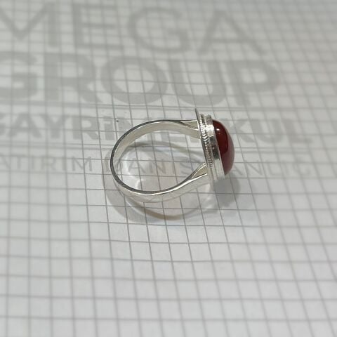 Gümüş akik taşlı yüzük hs1252b3