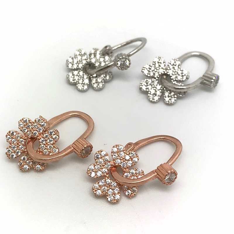 Gümüş taşlı göçmen küpesi nz78c12