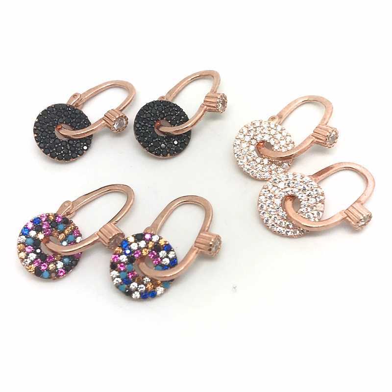 Gümüş taşlı göçmen küpesi nz46cv2