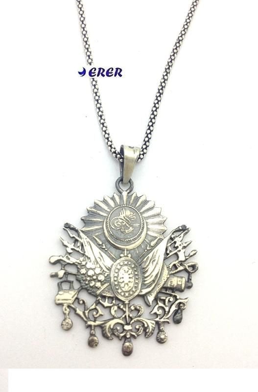 Gümüş Taşsız Sancak model Kolye
