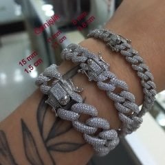 Gümüş gurmet taşlı komple taşlı bileklik el1352t6 0,8 cm