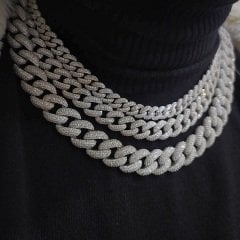 Gümüş taşlı gurmet bay bayan zincir kolye el13652r6 0,8 cm