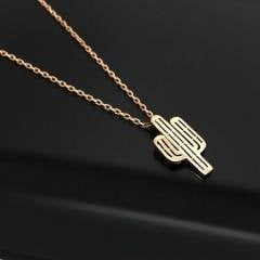 Gümüş mini boy kaktüs kolye mb13d2