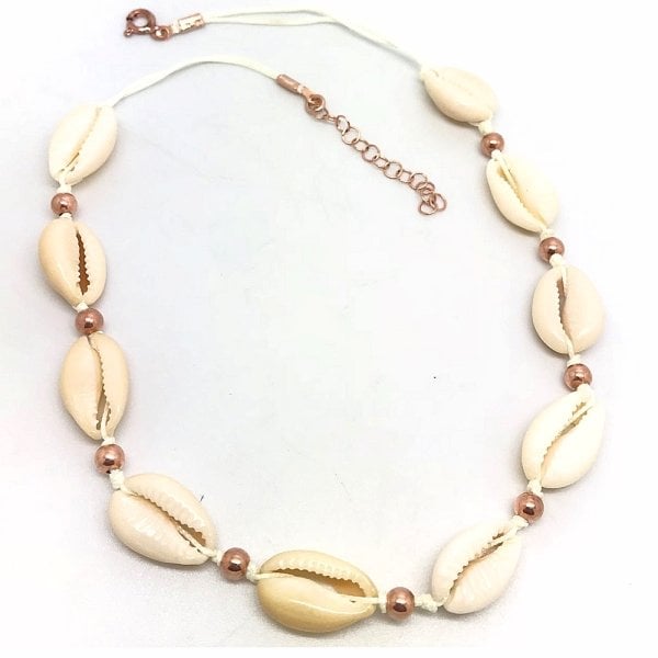 Gümüş Deniz kabuğu model choker kolye sh65438
