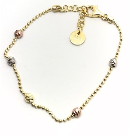 Gümüş toplu dorika bayan bileklik kl46e23