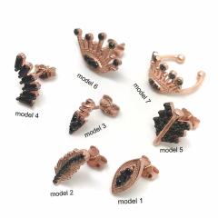 Tragus kıkırdak normal tek gümüş küpe ws13d2