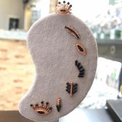 Tragus kıkırdak normal tek gümüş küpe ws13d2