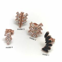 Gümüş Tragus kıkırdak tek küpe ws79d2