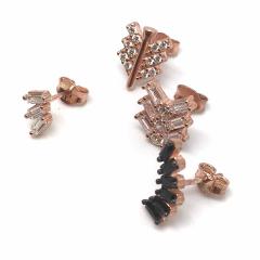 Gümüş Tragus kıkırdak tek küpe ws79d2