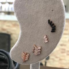 Gümüş Tragus kıkırdak tek küpe ws79d2