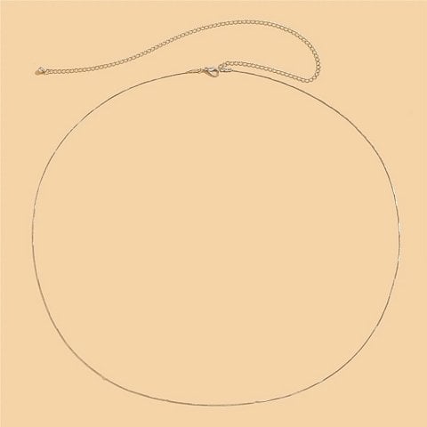 Gümüş küp model bel göbek zinciri