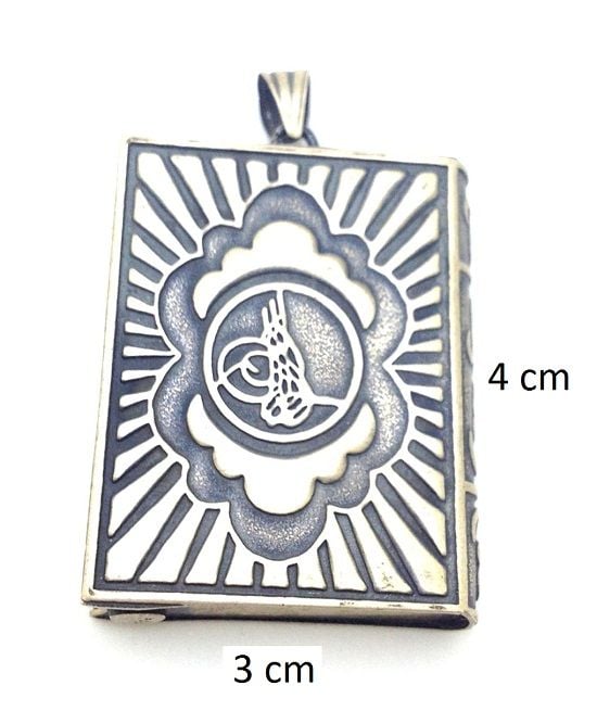 Gümüş dikdörtgen Muskalık Kabı