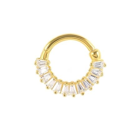 Gümüş piercing kıkırdak halka hoop tek küpe yd1253d