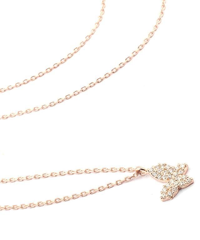 Mini Gümüş kelebek  kolye SH238