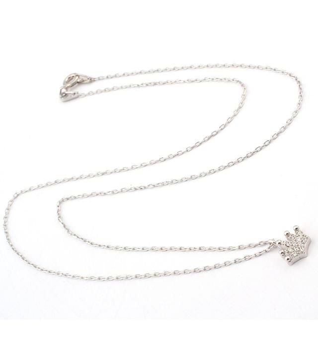 Mini Gümüş taç kolye SH241