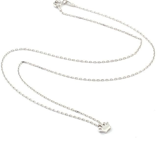 Mini Gümüş taç kolye SH251