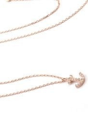 Mini Gümüş taşlı çapa kolye SH259