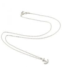 Mini Gümüş taşlı çapa kolye SH261