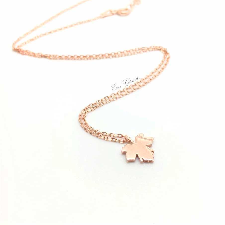 Mini çınar yaprağı kolye sh42y3