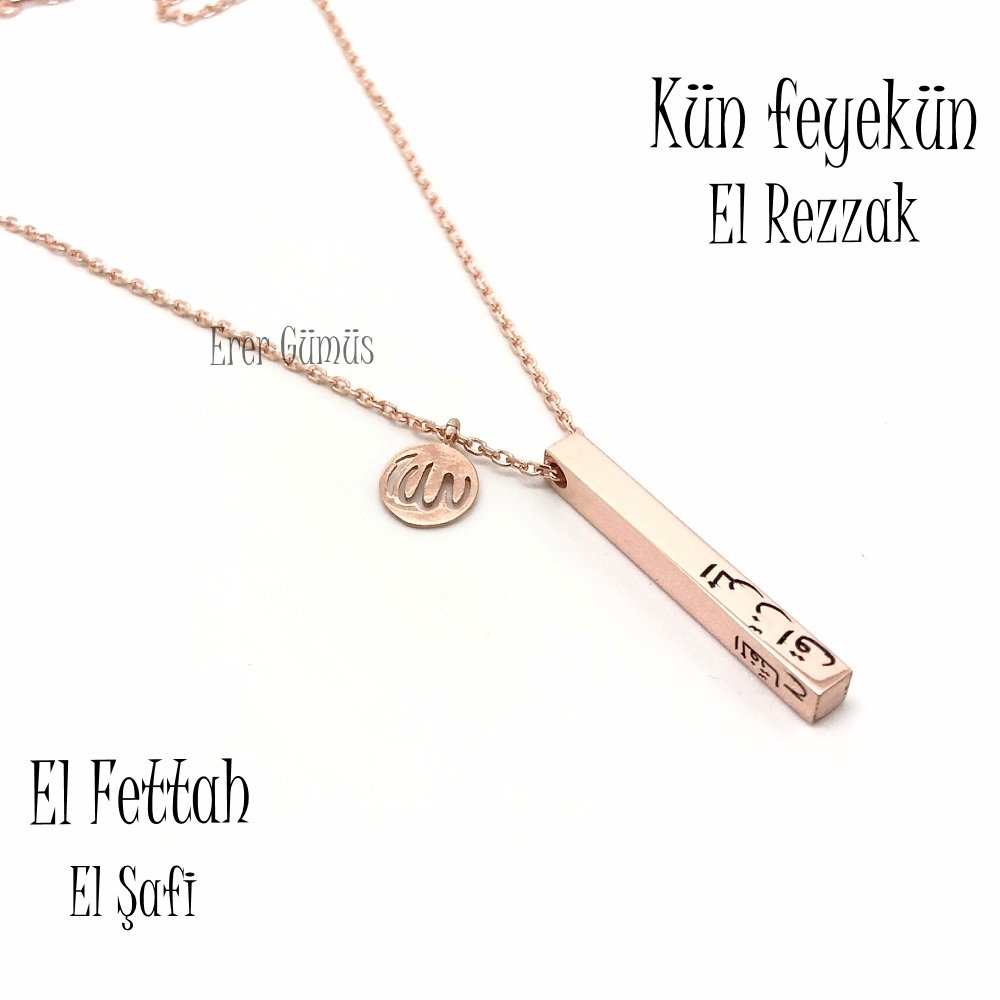 Gümüş Küp model kolye ks52y3