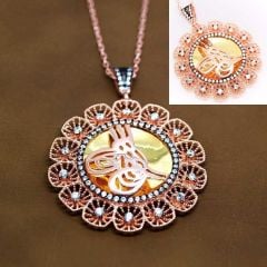 Gümüş tuğralı bayan kolyesi or2854