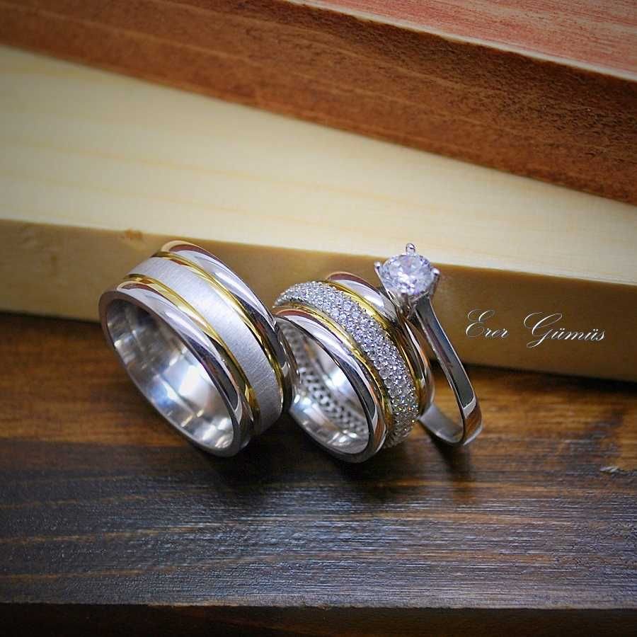 Gümüş Çift Alyans ak300 30 - 15