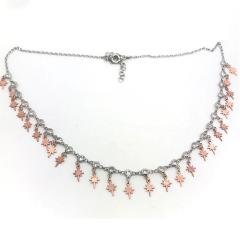 Gümüş kuzey yıldızlı choker kolye nz476y5