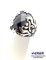 zülfikar kılıçlı gümüş erkek yüzüğü