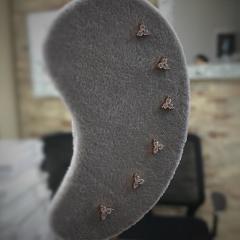 Gümüş taşlı mini küpe end74y3 Tek küpe - Gümüş Rengi  (rodaj)