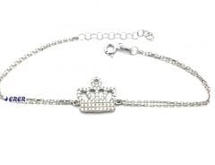 Gümüş taç bileklik