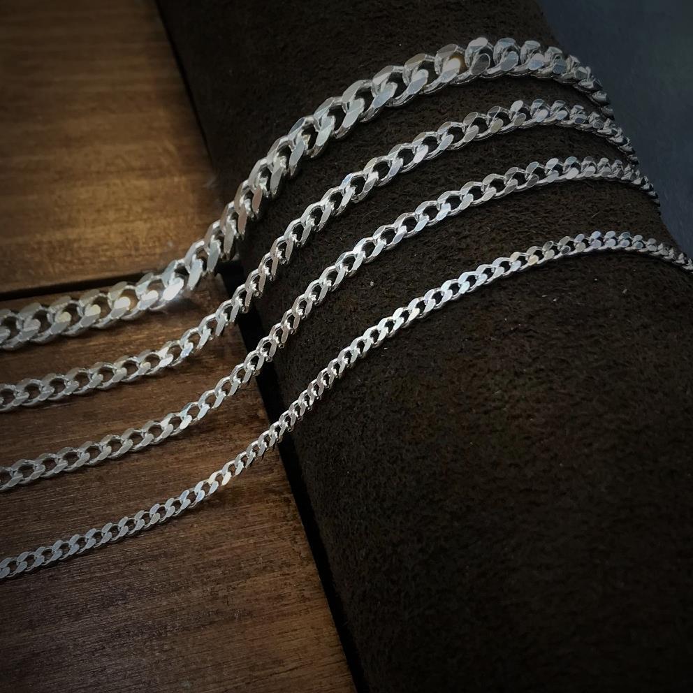 Gümüş gurmet model zincir bileklik dy4e1 2,80 mm