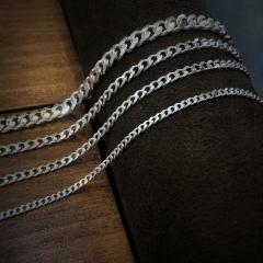 Gümüş gurmet model zincir bileklik dy4e1 2,80 mm