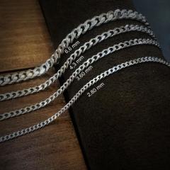 Gümüş gurmet model zincir bileklik dy4e1 2,80 mm