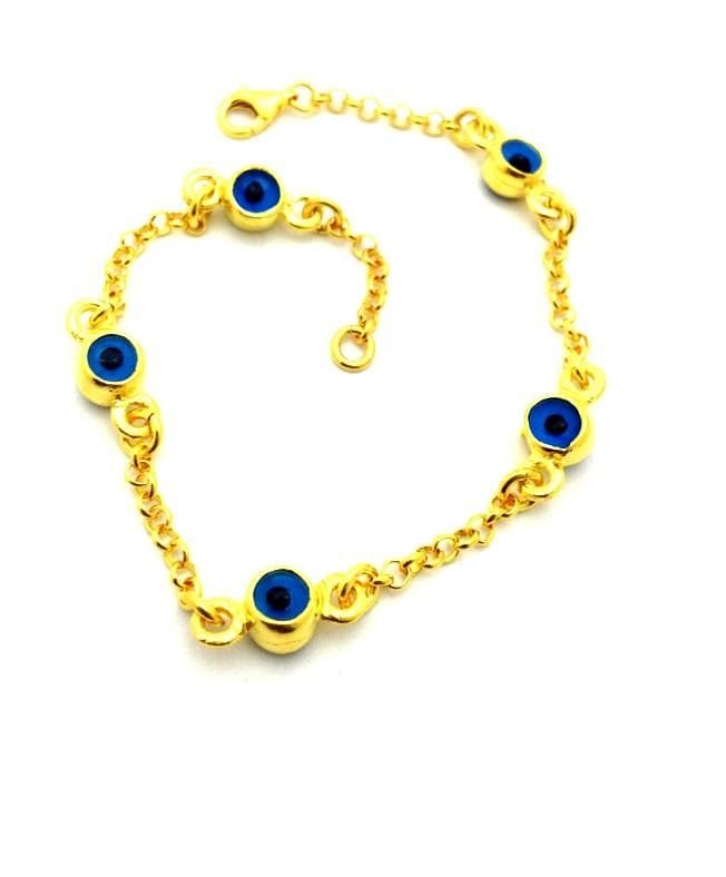 Gümüş nazar boncuklu bileklik-925 ayar gümüş