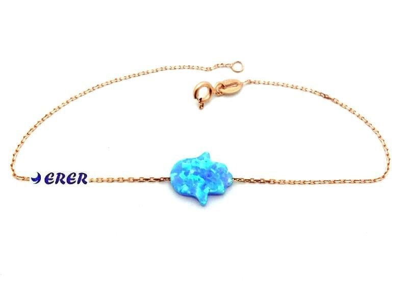 Opal taşlı el bileklik
